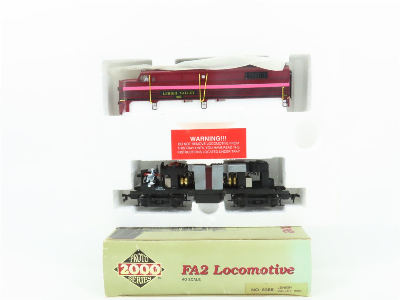 HO Scale Proto 2000 8365 LV Lehigh Valley FA2 Diesel Loco #586 BAD GEARS