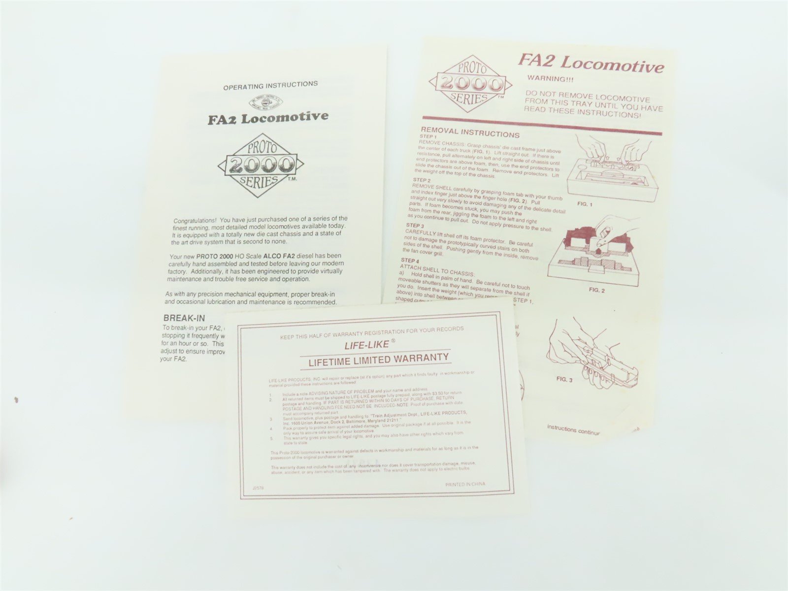 HO Scale Proto 2000 8365 LV Lehigh Valley FA2 Diesel Loco #586 BAD GEARS