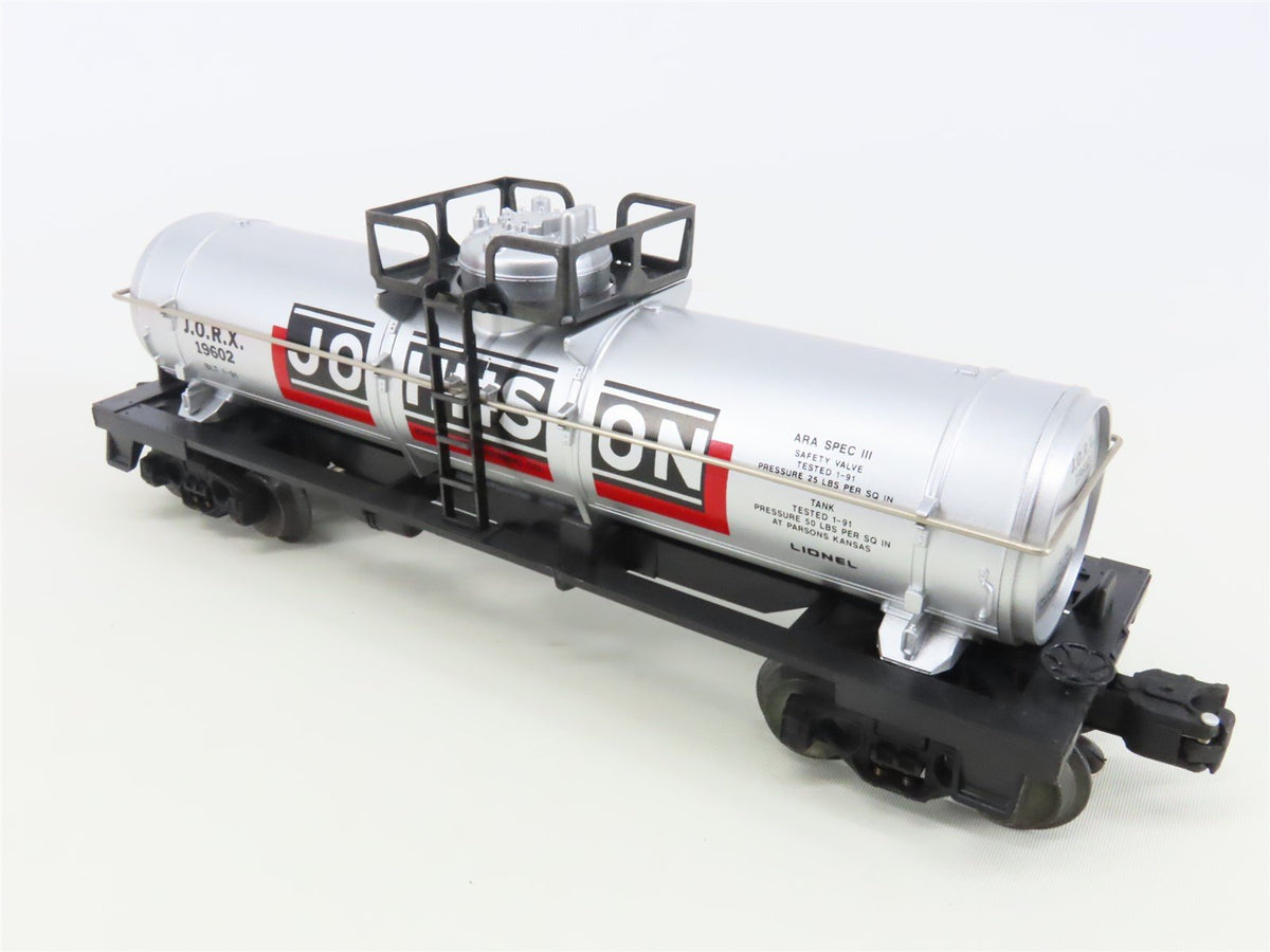 O Gauge 3-Rail Lionel 6-19602 JORX Johnson Oil Single Dome Tank Car #19602