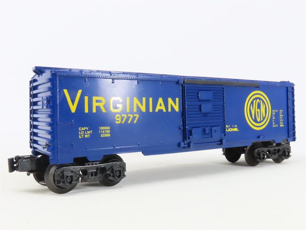 O Gauge 3-Rail Lionel 6-9777 VGN Virginian Railroad Single Door Box Car #9777