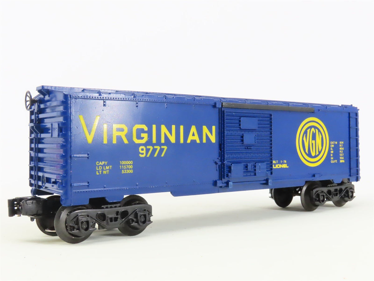 O Gauge 3-Rail Lionel 6-9777 VGN Virginian Railroad Single Door Box Car #9777