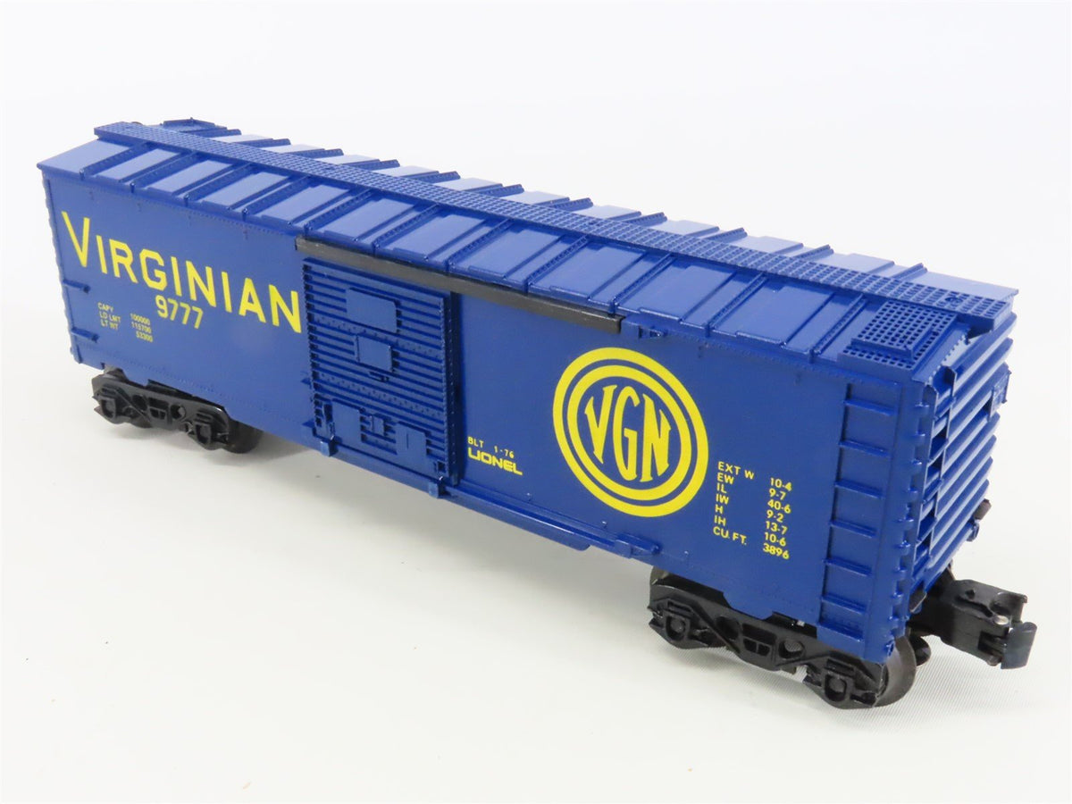 O Gauge 3-Rail Lionel 6-9777 VGN Virginian Railroad Single Door Box Car #9777