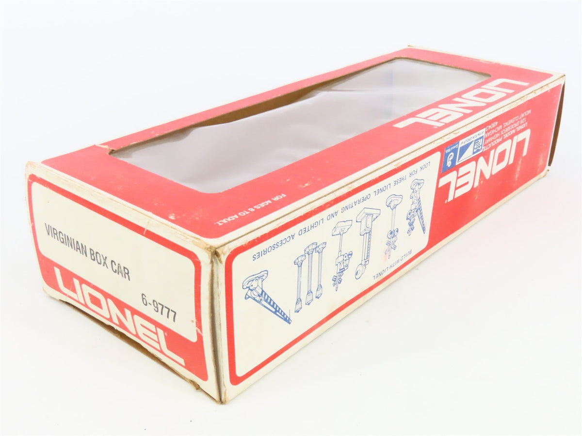 O Gauge 3-Rail Lionel 6-9777 VGN Virginian Railroad Single Door Box Car #9777