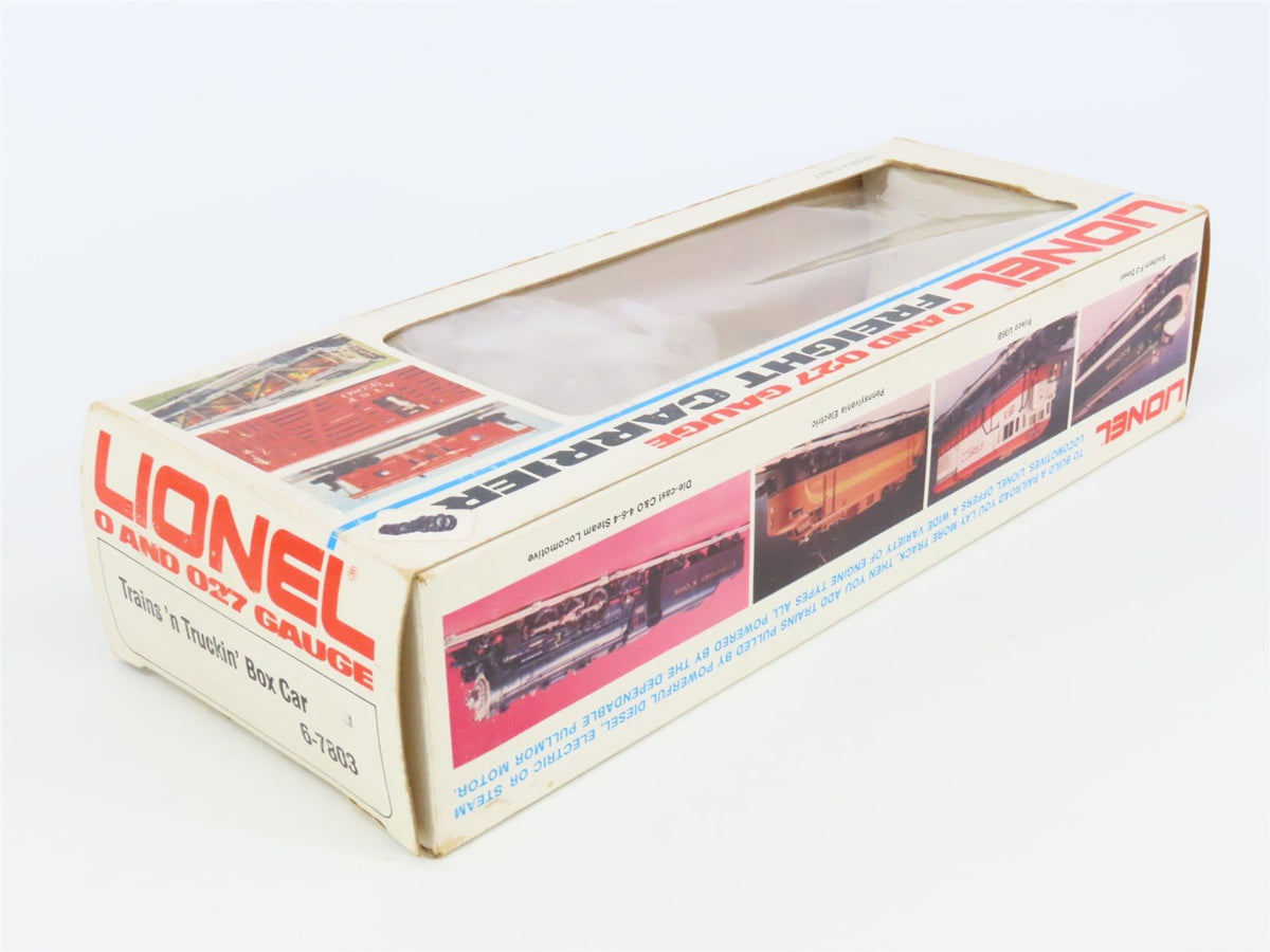 O Gauge 3-Rail Lionel 6-7803 Trains n&#39; Truckin&#39; Single Door Box Car #7803