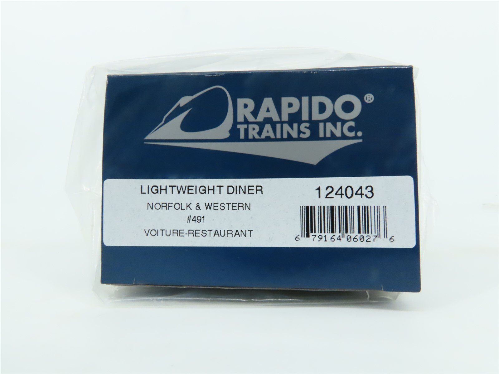 Rapido Trains HO Scale 124043 Lightweight Diner Norfolk & Western #491 Rapido Trains HO Scale 124043 Lightweight Diner Norfolk & Western #491