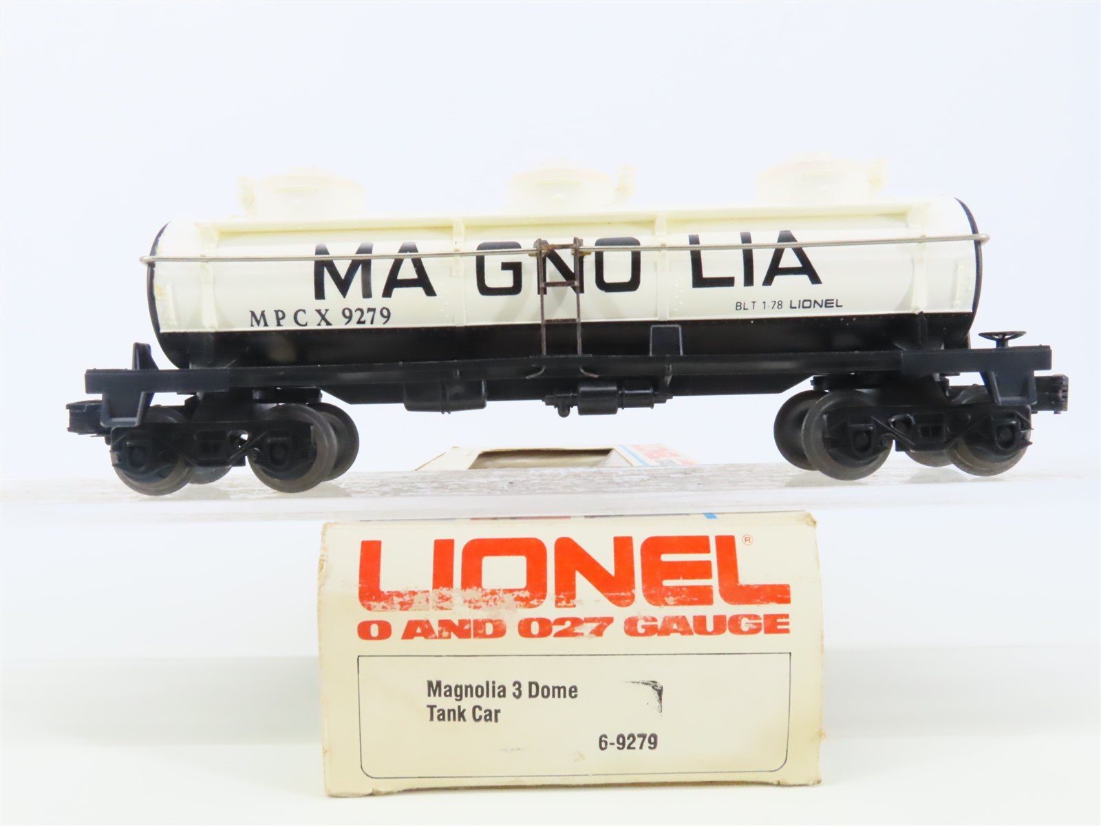 O Gauge 3-Rail Lionel 6-9279 MPCX Magnolia Triple Dome Tank Car #9279