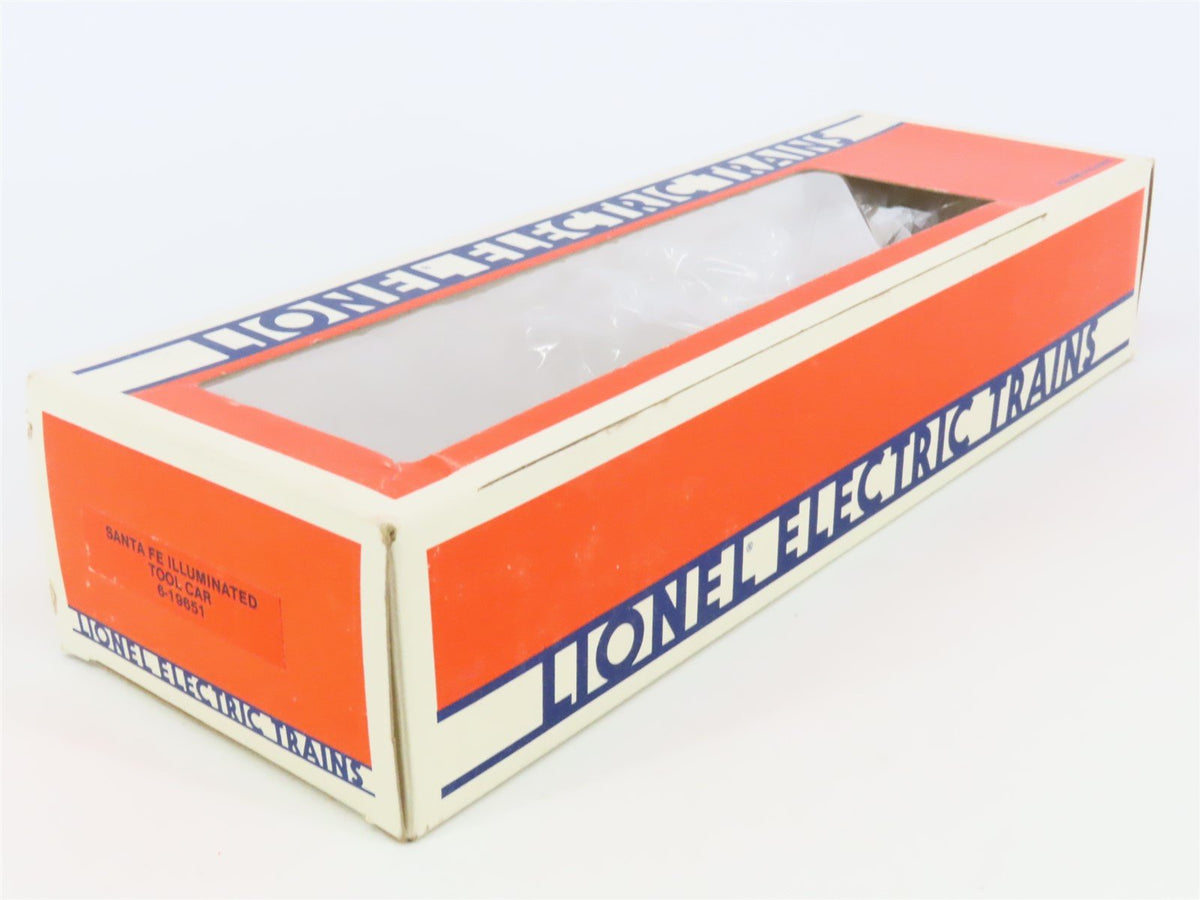 O Gauge 3-Rail Lionel 6-19651 ATSF Santa Fe Railroad Tool Car #5739 Lighted