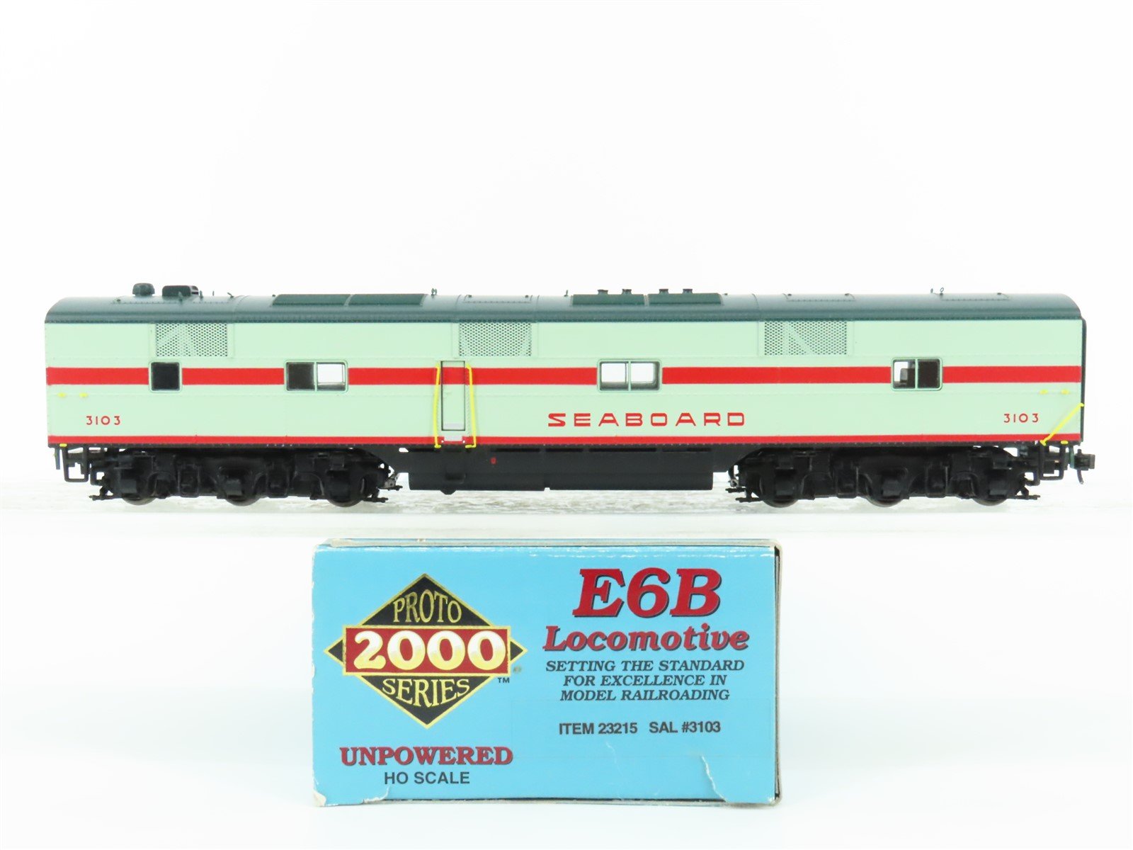 HO Scale Proto 2000 23215 SAL Seaboard Air Line E6B Diesel Loco #3103 UNPOWERED