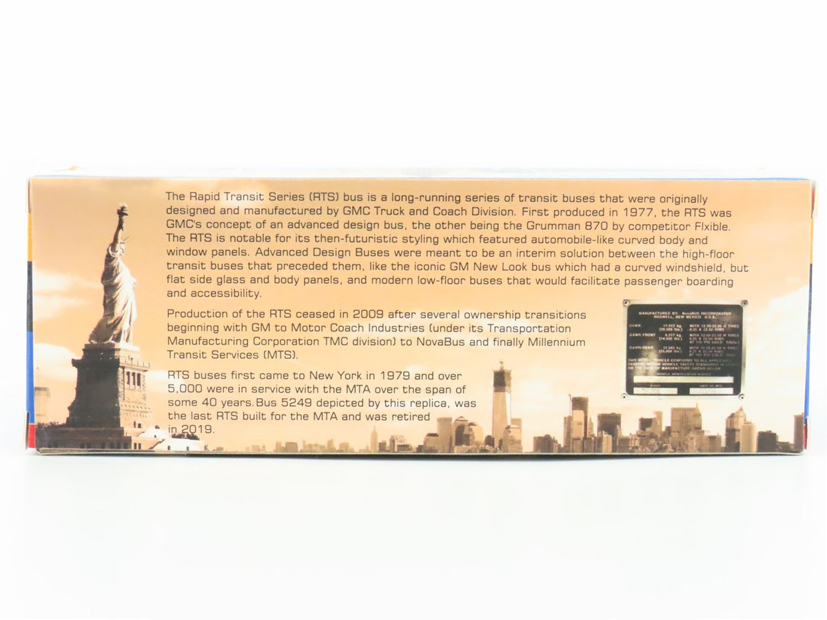 1:87 Scale Iconic Replicas 87-0313 Die-Cast New York City TMC RTS Transit Bus