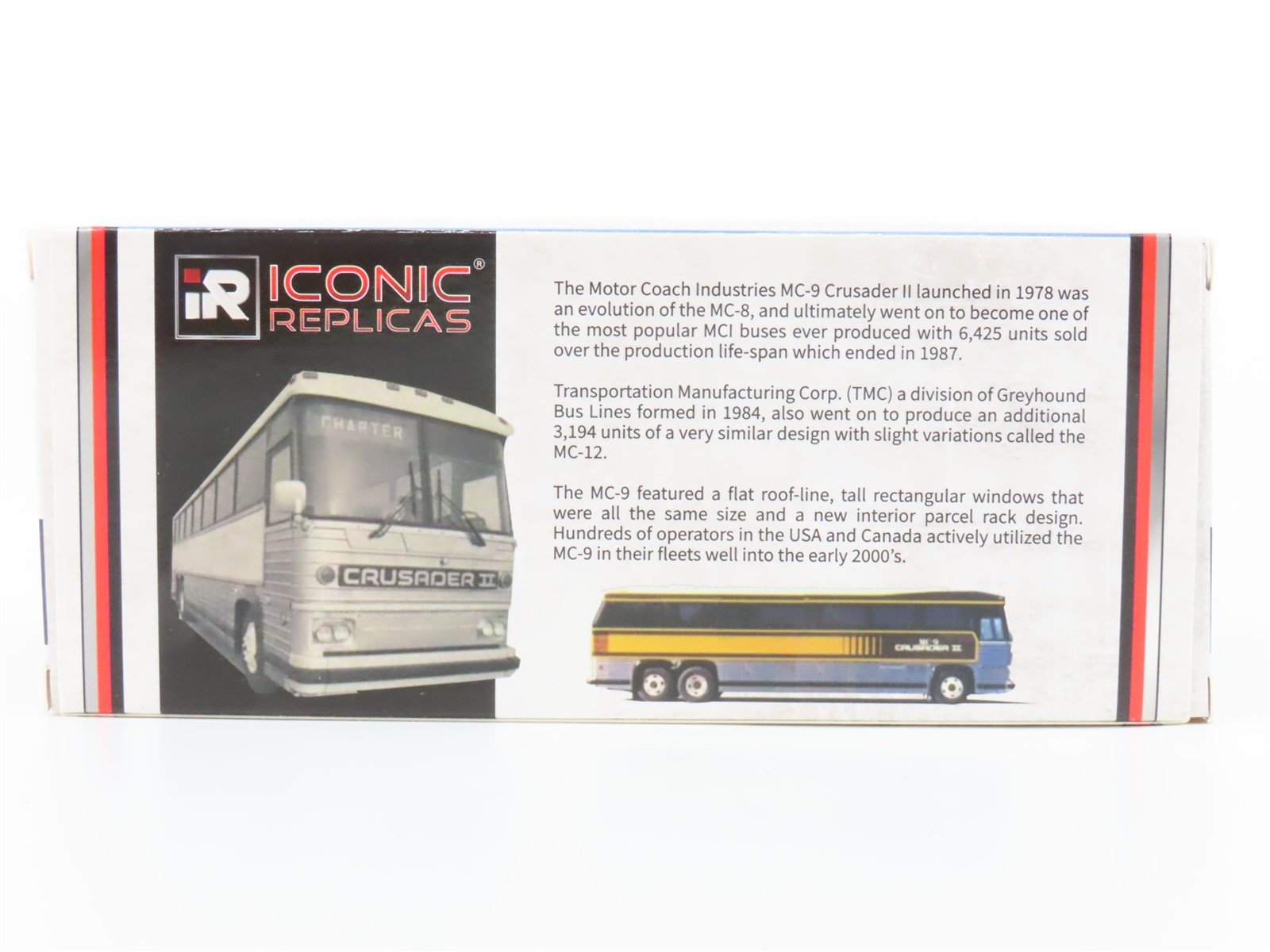 1:87 Iconic Replicas 87-0272 Diecast Allstate Charter Lines MCI MC-9 Coach Bus