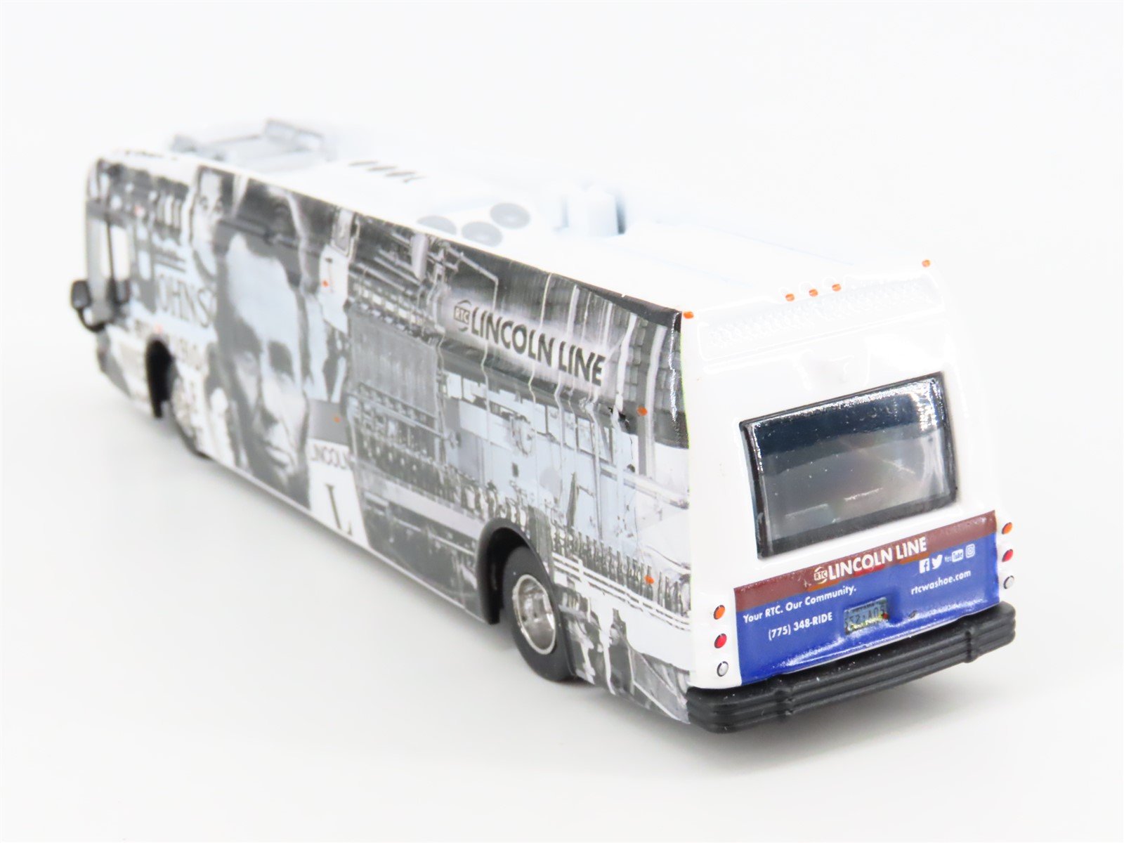 1:87 Iconic Replicas 87-0295 Diecast Lincoln Line Proterra Electric Transit Bus