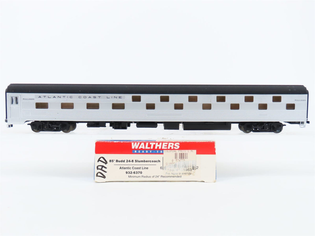 HO Scale Walthers 932-6370 ACL 85&#39; Budd 24-8 Slumbercoach Passenger
