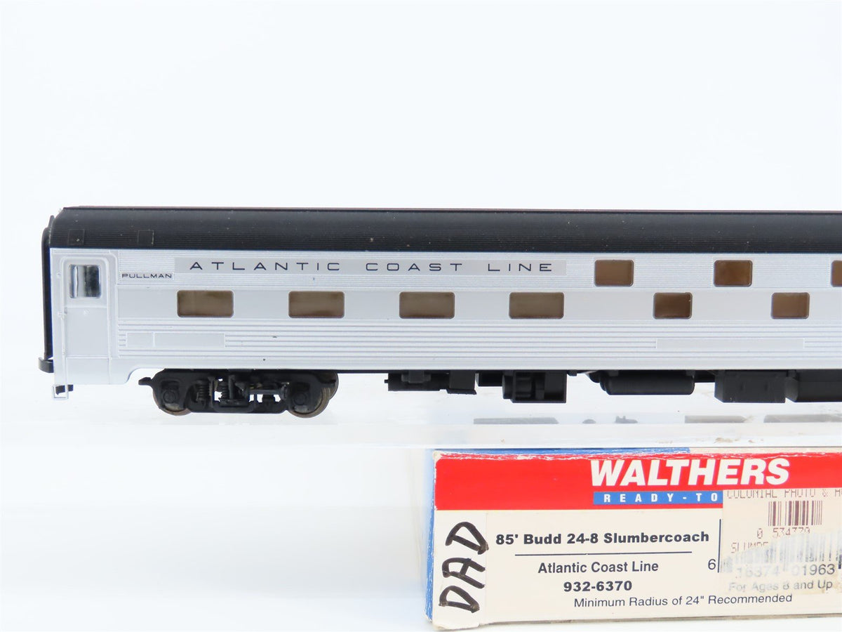 HO Scale Walthers 932-6370 ACL 85&#39; Budd 24-8 Slumbercoach Passenger