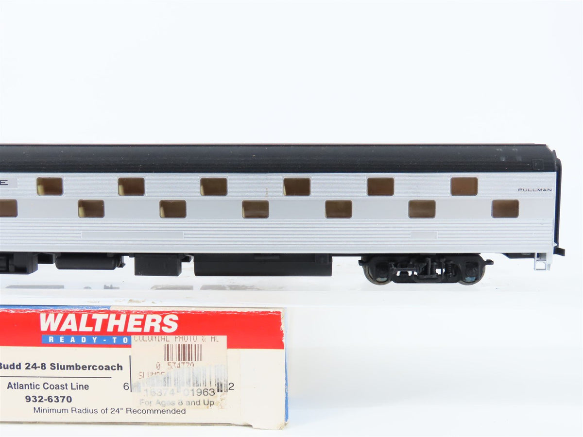 HO Scale Walthers 932-6370 ACL 85&#39; Budd 24-8 Slumbercoach Passenger