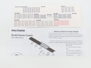 HO Scale Walthers 932-6484 AMTK Amtrak Ph 4 85' Budd Dome Coach Passenger Car