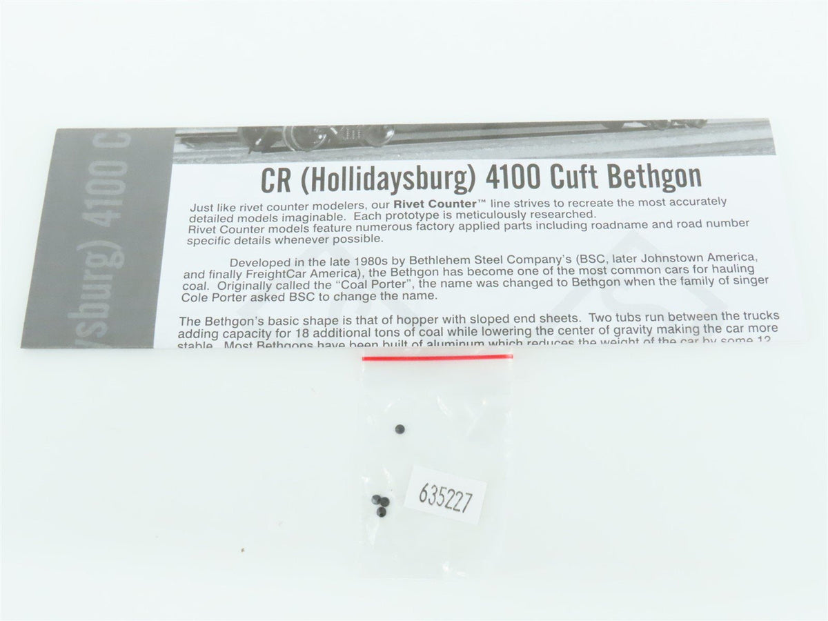HO Scaletrains Rivet Counter SXT32461 CR Conrail Bethgon Gondola #507642