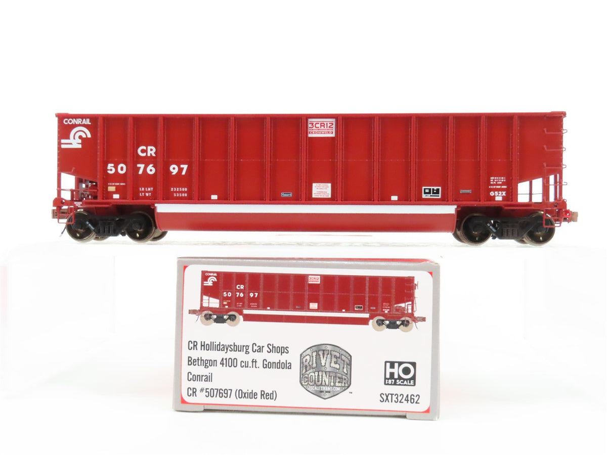 HO Scaletrains Rivet Counter SXT32462 CR Conrail Bethgon Gondola #507697