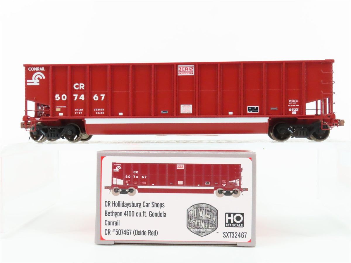 HO Scaletrains Rivet Counter SXT32467 CR Conrail Bethgon Gondola #507467