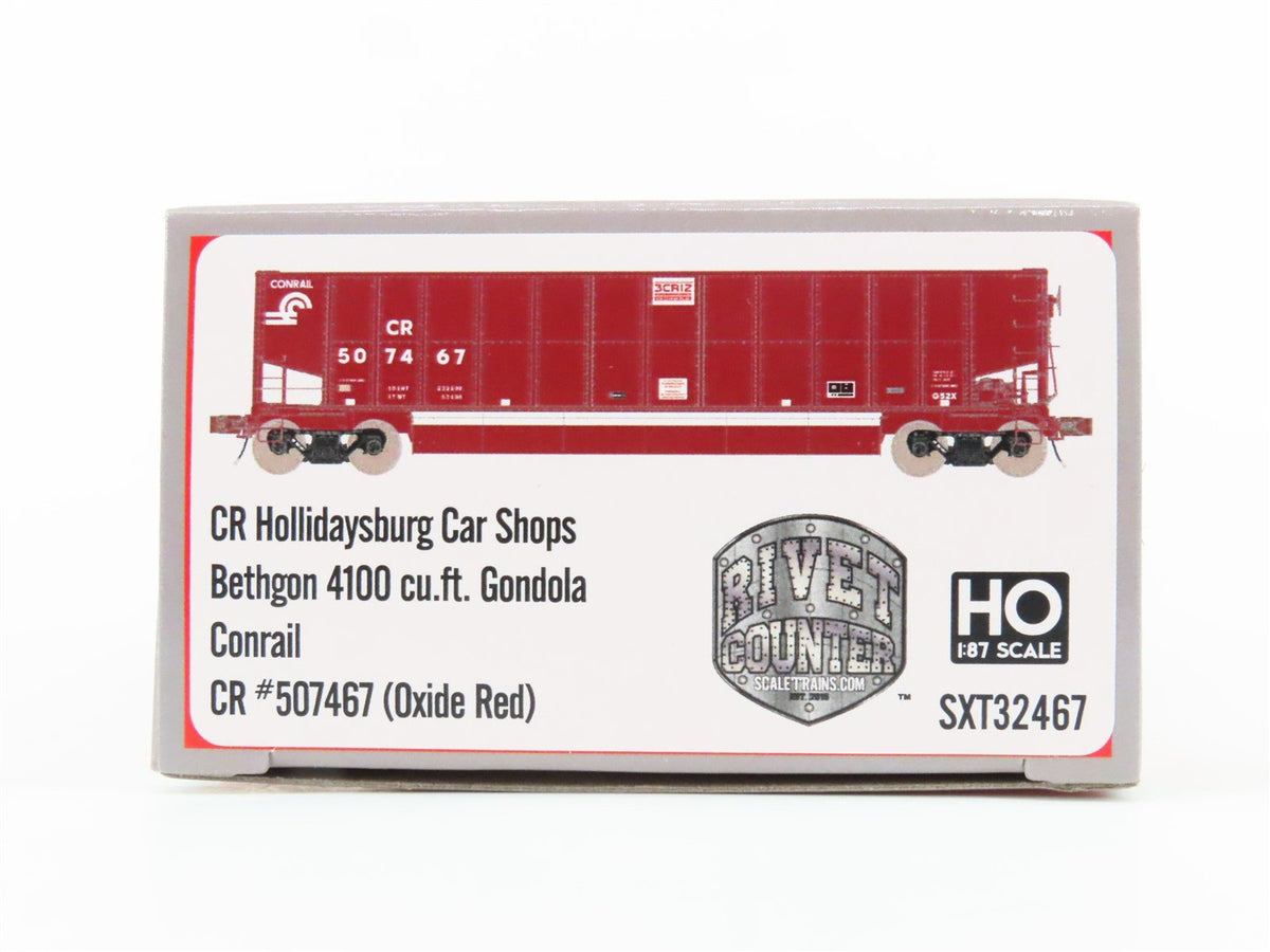 HO Scaletrains Rivet Counter SXT32467 CR Conrail Bethgon Gondola #507467