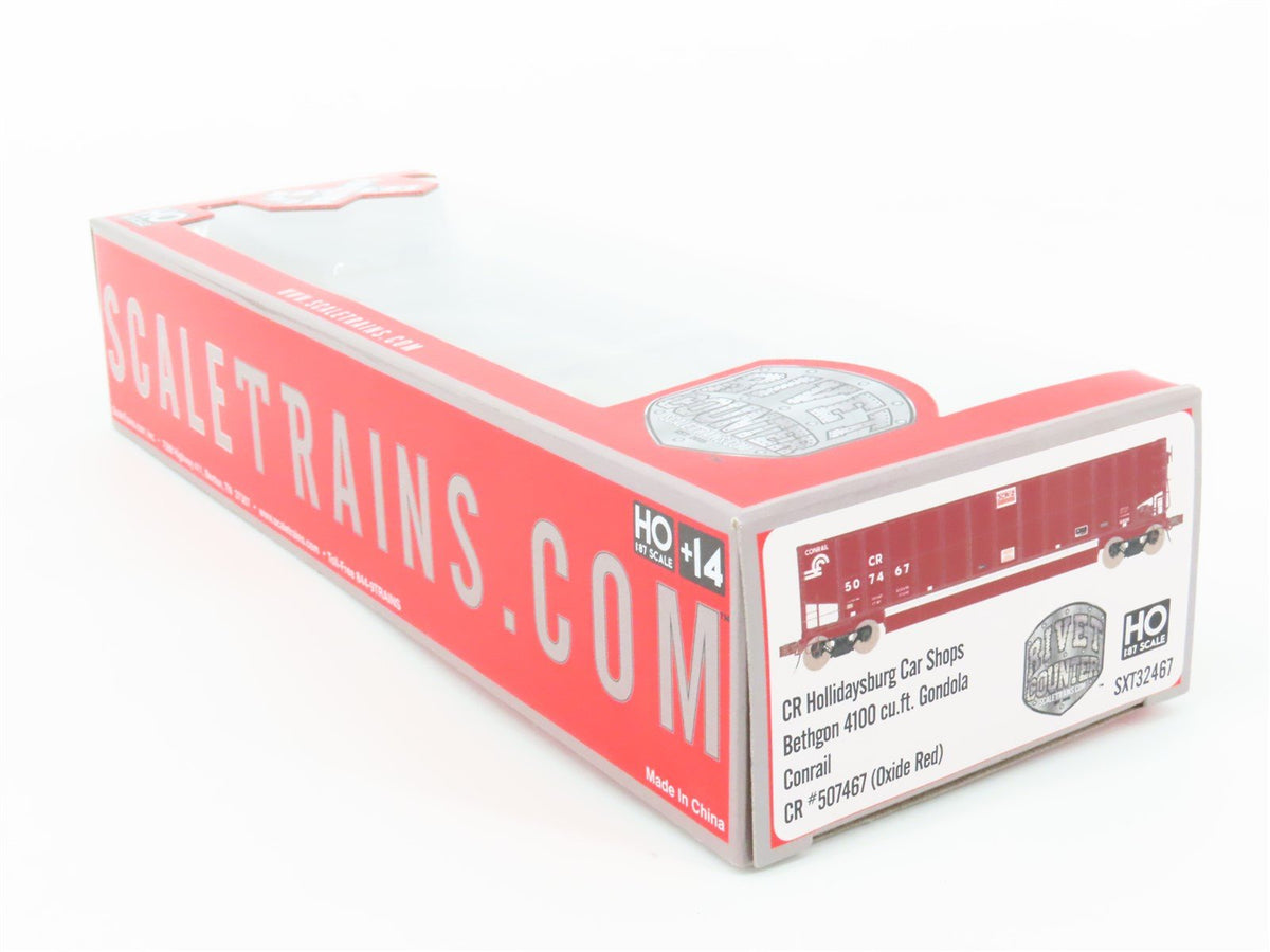 HO Scaletrains Rivet Counter SXT32467 CR Conrail Bethgon Gondola #507467