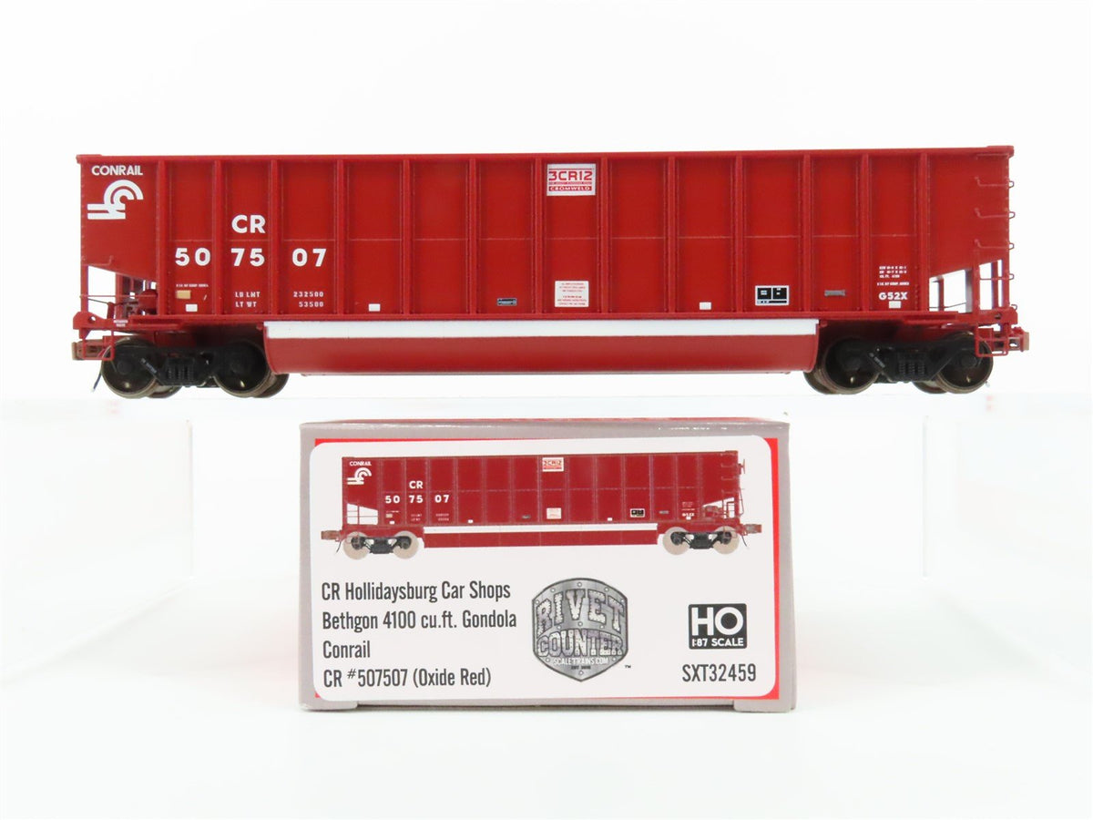 HO Scaletrains Rivet Counter SXT32459 CR Conrail Bethgon Gondola #507507