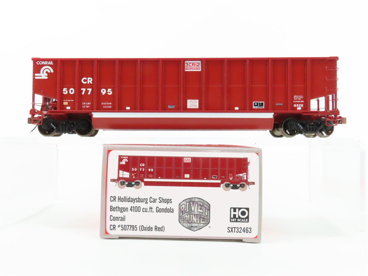 HO Scaletrains Rivet Counter SXT32463 CR Conrail Bethgon Gondola #507795