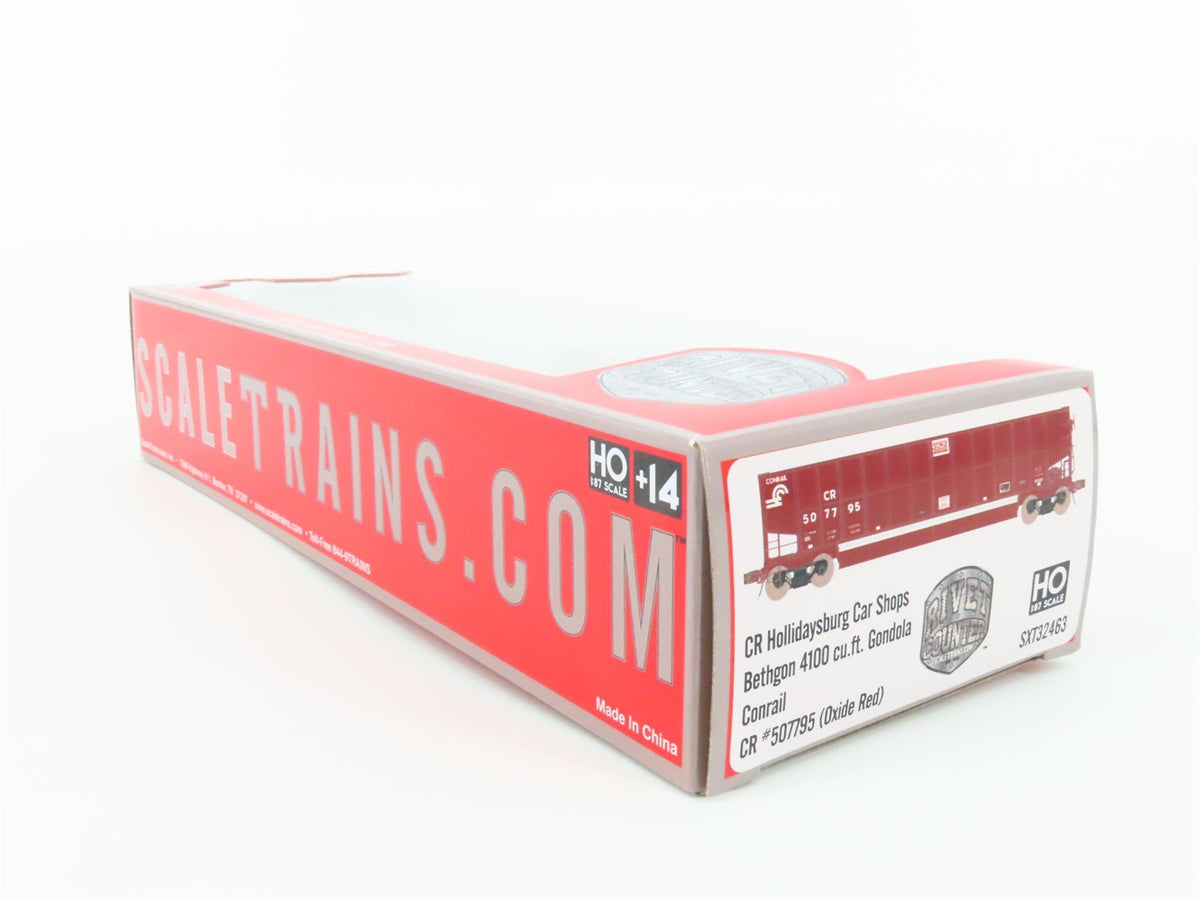 HO Scaletrains Rivet Counter SXT32463 CR Conrail Bethgon Gondola #507795