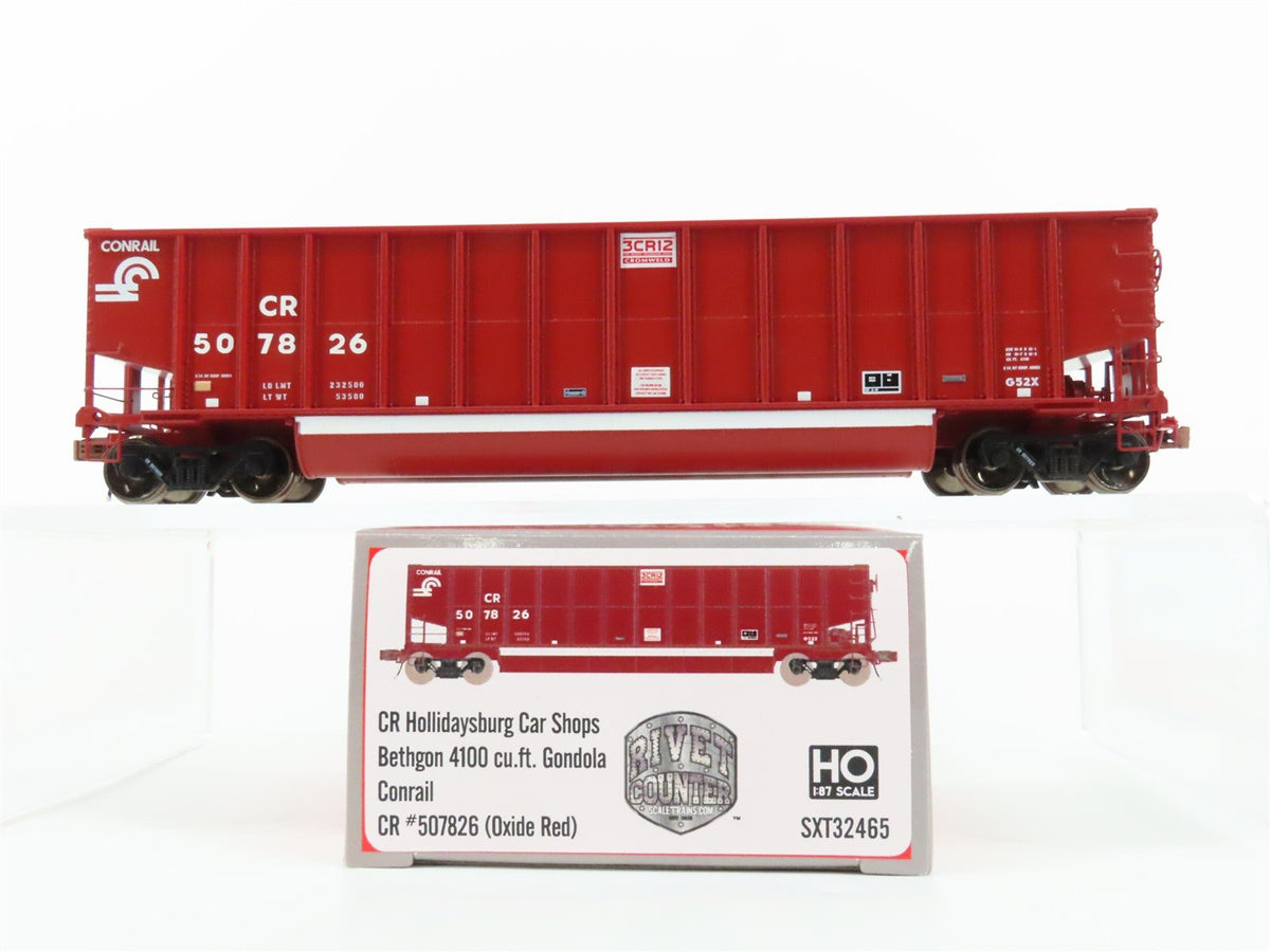 HO Scaletrains Rivet Counter SXT32465 CR Conrail Bethgon Gondola #507826