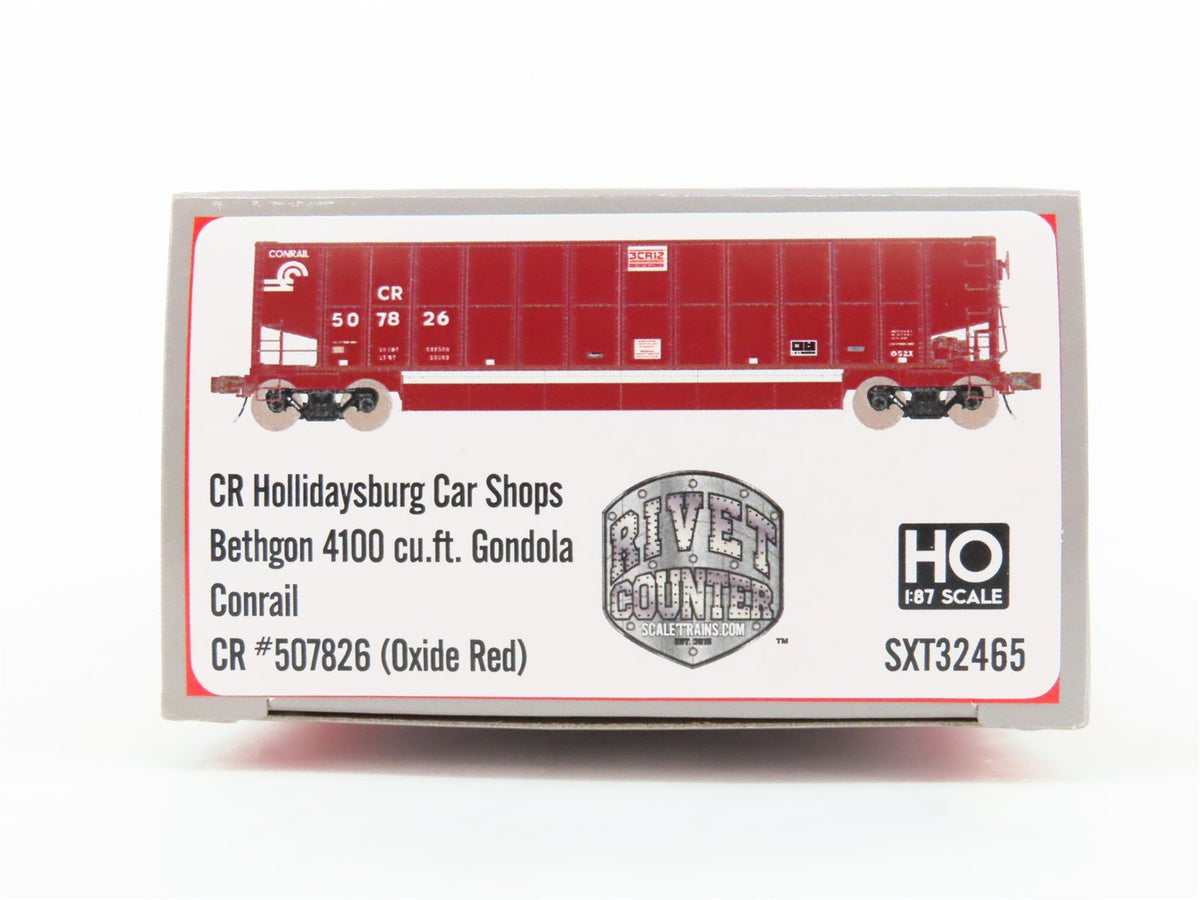 HO Scaletrains Rivet Counter SXT32465 CR Conrail Bethgon Gondola #507826