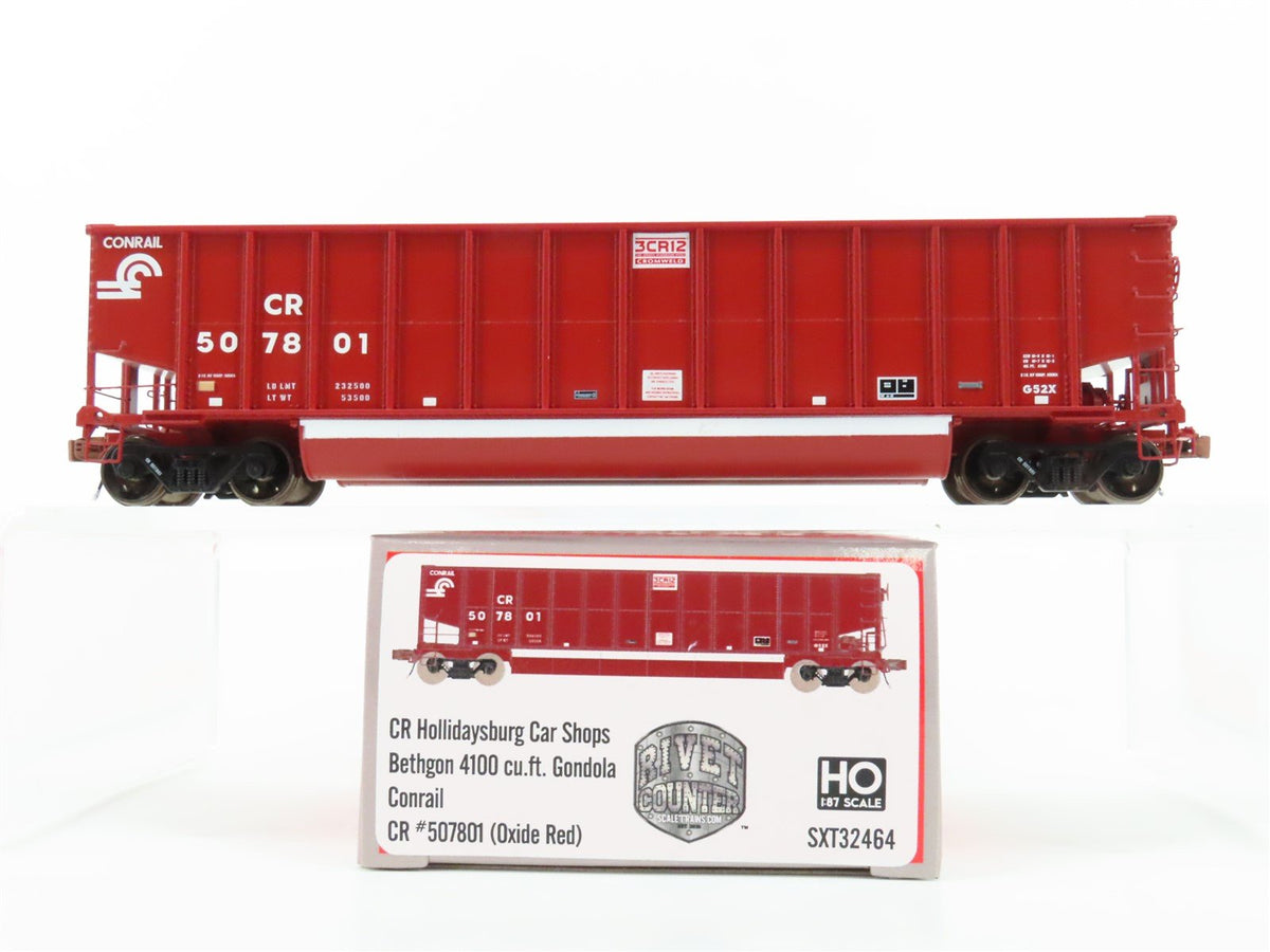 HO Scaletrains Rivet Counter SXT32464 CR Conrail Bethgon Gondola #507801