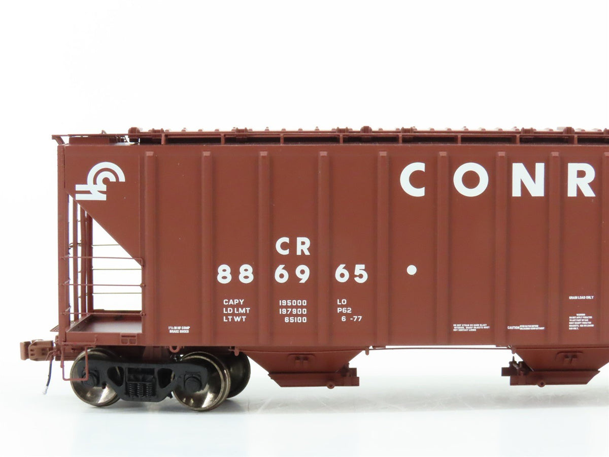 HO Scaletrains Rivet Counter SXT30735 CR Conrail 3-Bay Covered Hopper #886965