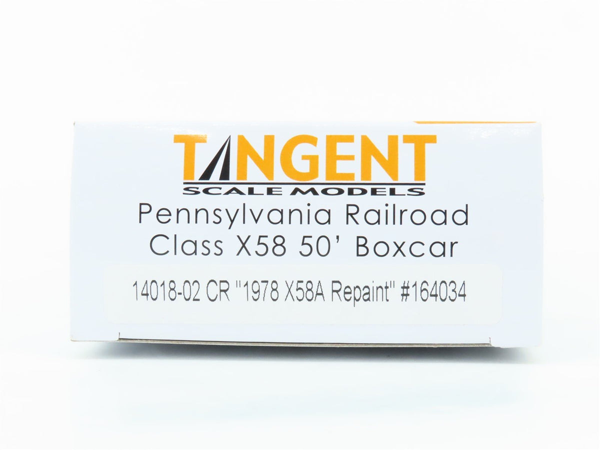 HO Scale Tangent 14018-02 CR Conrail Railroad Single Door Box Car #164034