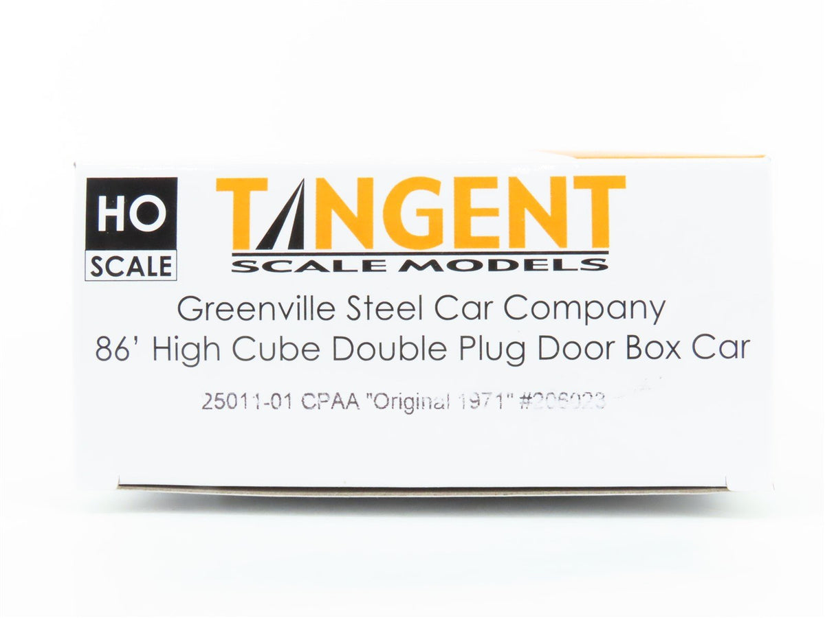 HO Scale Tangent 25011-01 CPAA 86&#39; High Cube Double Plug Door Box Car #206023