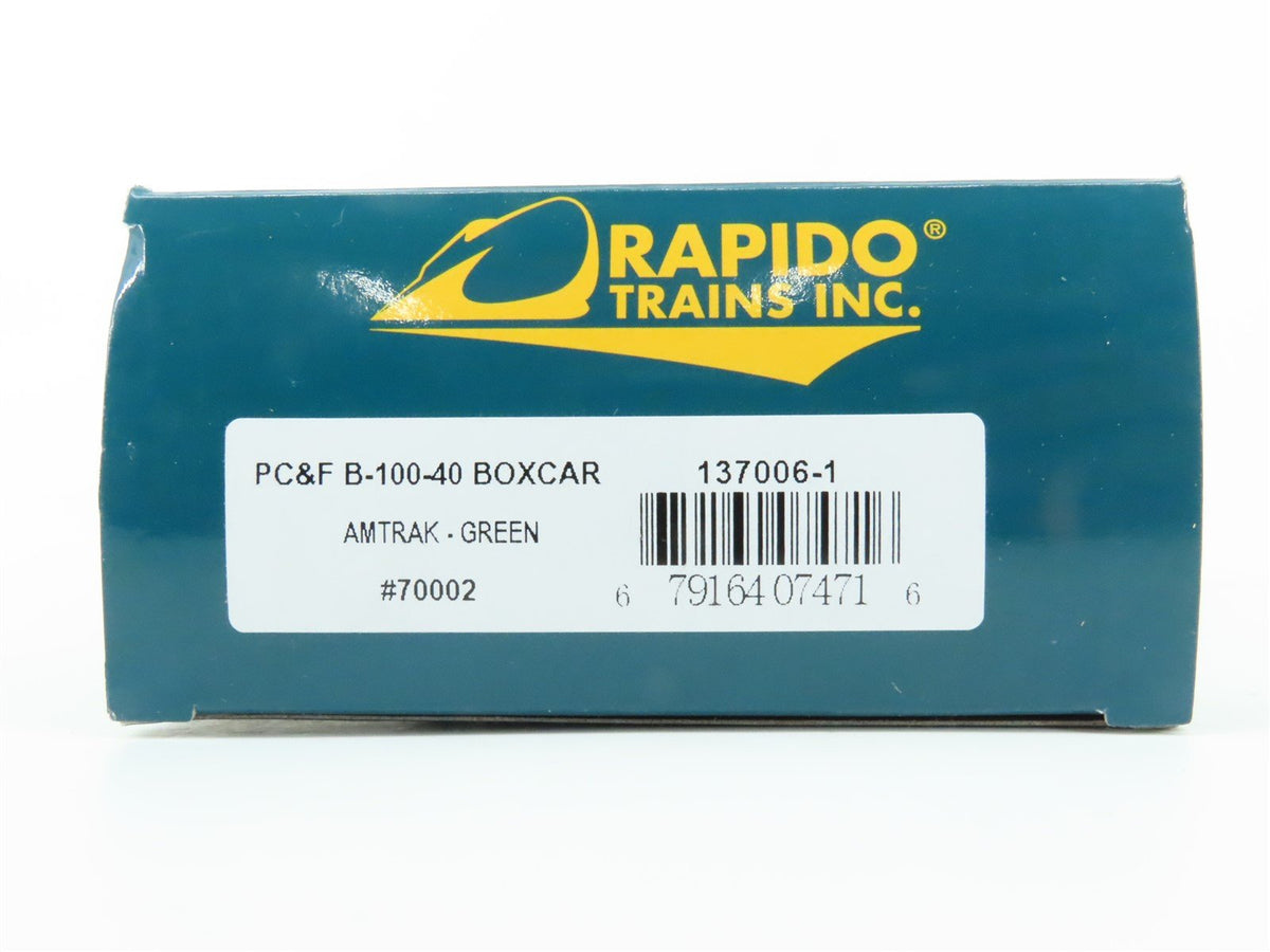 HO Scale Rapido 137006-1 AMTK Amtrak Single Door Box Car #70002