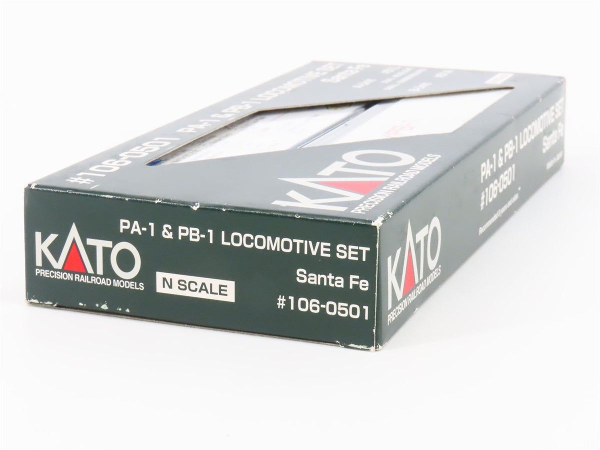 N KATO 106-0501 ATSF &quot;Warbonnet&quot; ALCO PA-1/PB-1 Diesel Set #51L/A - DCC Ready