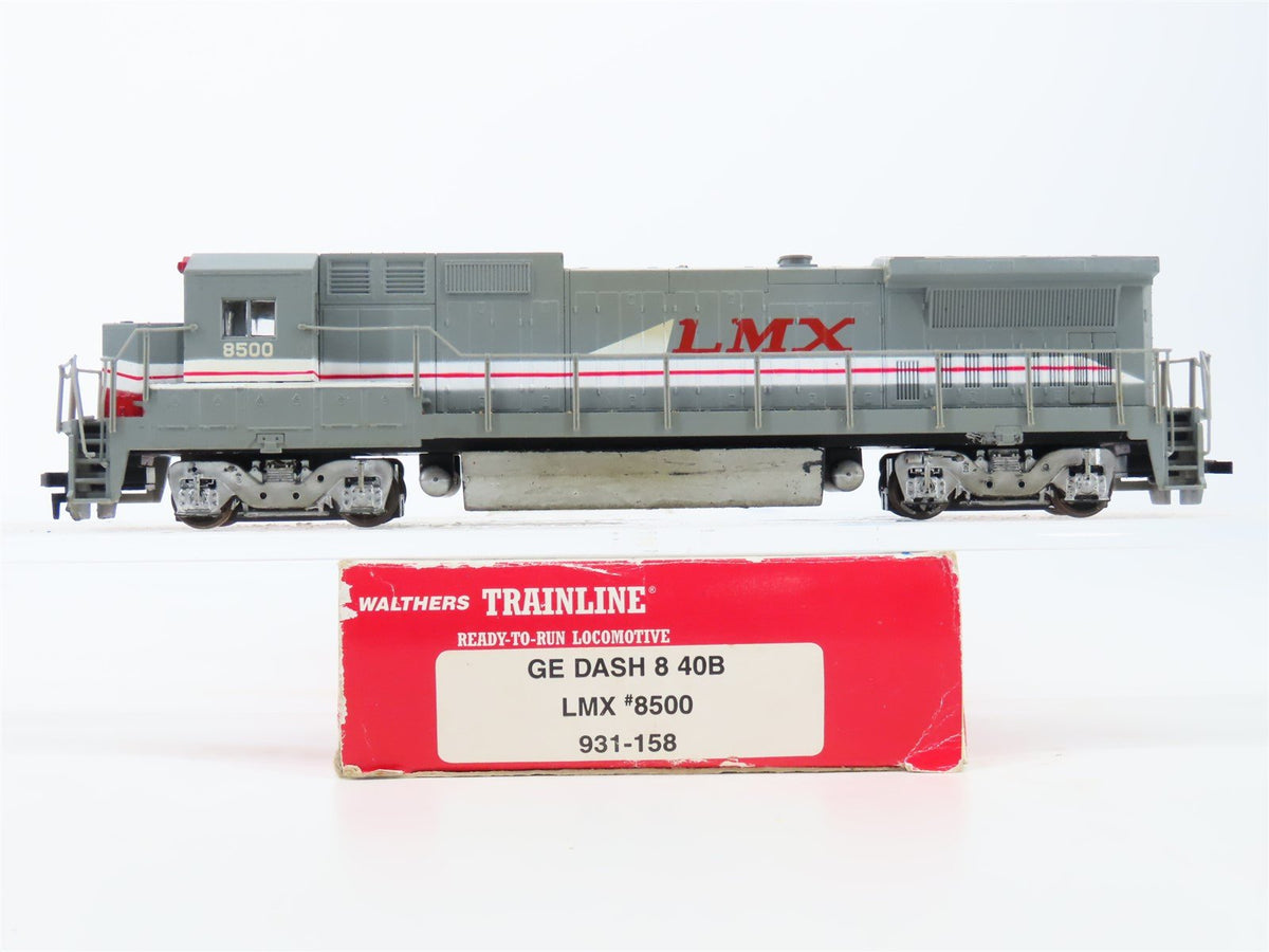 HO Scale Walthers 931-158 LMX Leasing Dash 8-40B Diesel Locomotive #8500