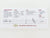 HO Scale Walthers 931-158 LMX Leasing Dash 8-40B Diesel Locomotive #8500