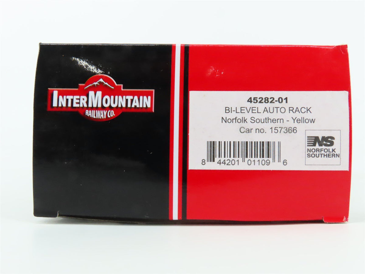 HO InterMountain 45282-01 TTGX NS Norfolk Southern Bi-Level Auto Rack #157366