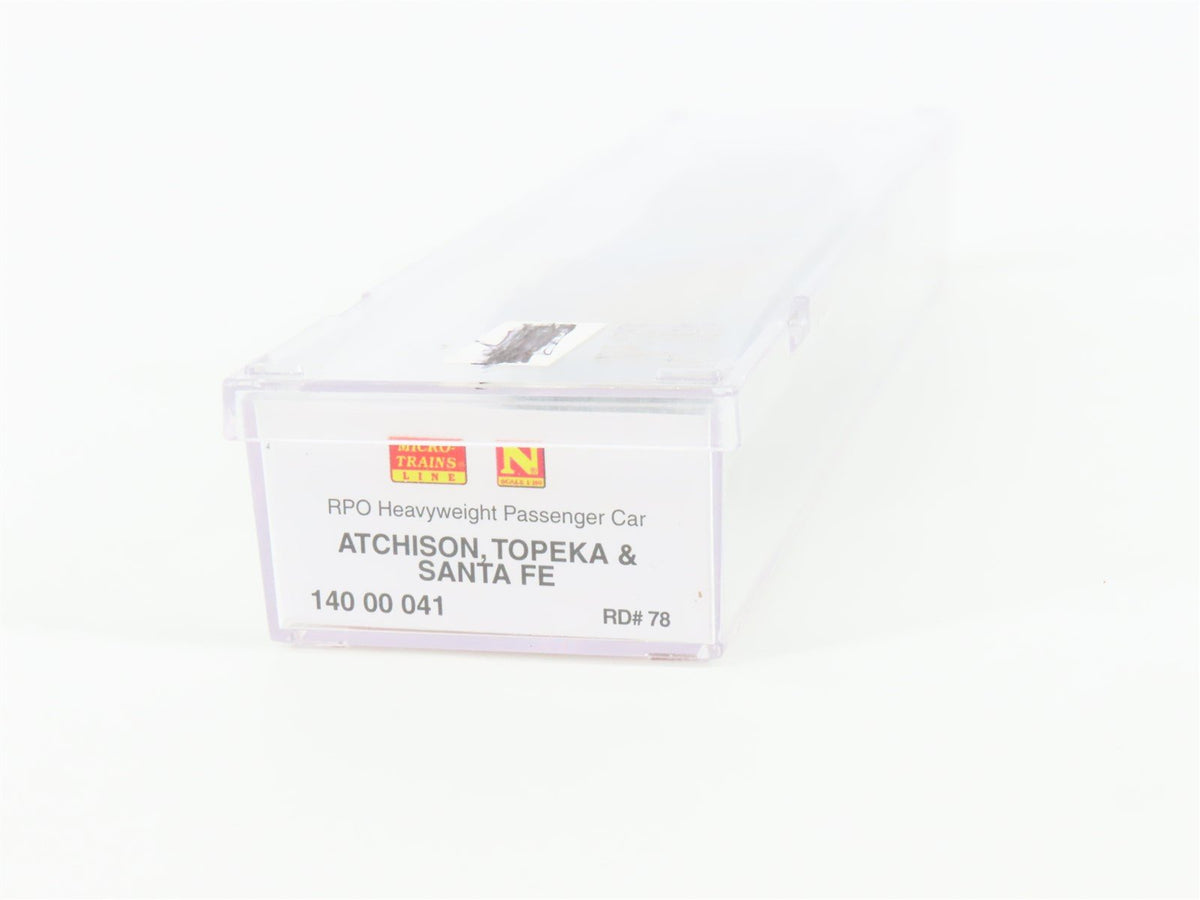 N Scale Micro-Trains MTL 14000041 ATSF Santa Fe Heavyweight RPO Passenger #78