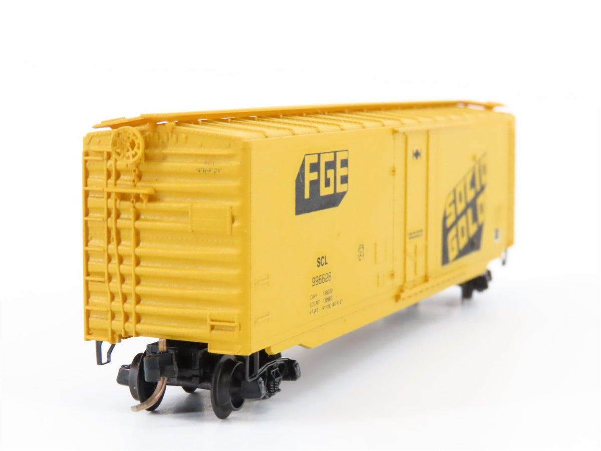 N Scale Micro-Trains/Kadee SCL FGE Gold 50&#39; Single Door Boxcar #996628 CUSTOM