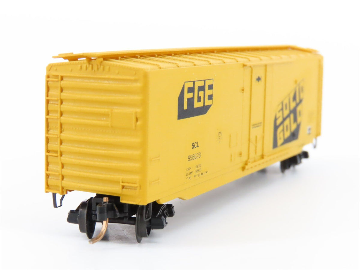 N Scale Micro-Trains/Kadee SCL FGE Gold 50&#39; Single Door Boxcar #996628 CUSTOM