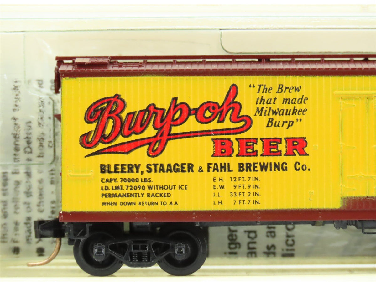 N Scale Kadee Micro-Trains MTL 47100 BBX Burp-oh Beer 40&#39; Wood Reefer #201