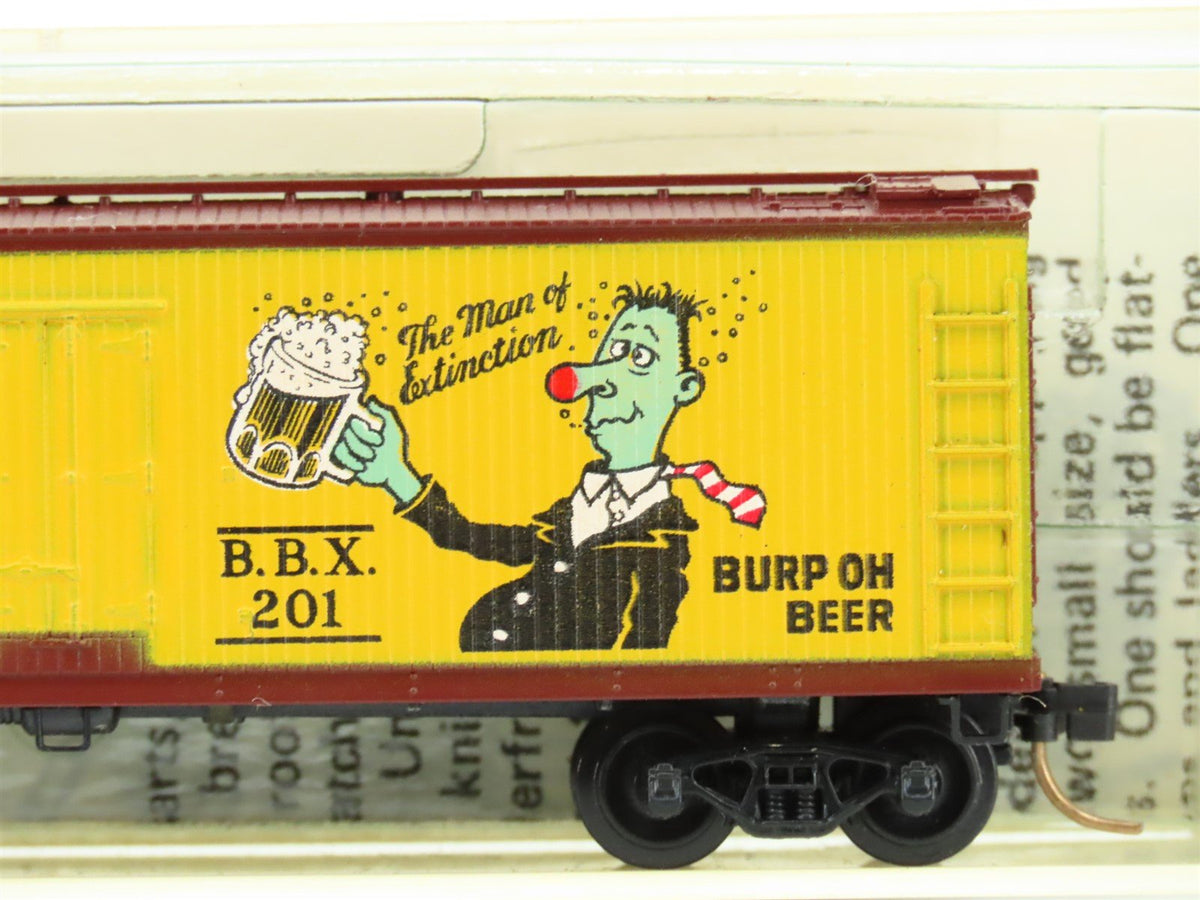 N Scale Kadee Micro-Trains MTL 47100 BBX Burp-oh Beer 40&#39; Wood Reefer #201