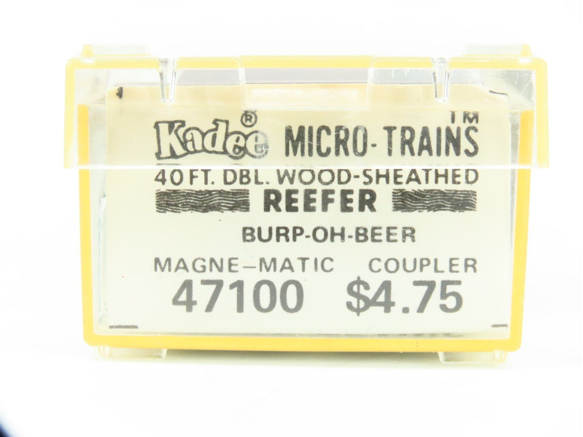 N Scale Kadee Micro-Trains MTL 47100 BBX Burp-oh Beer 40&#39; Wood Reefer #201