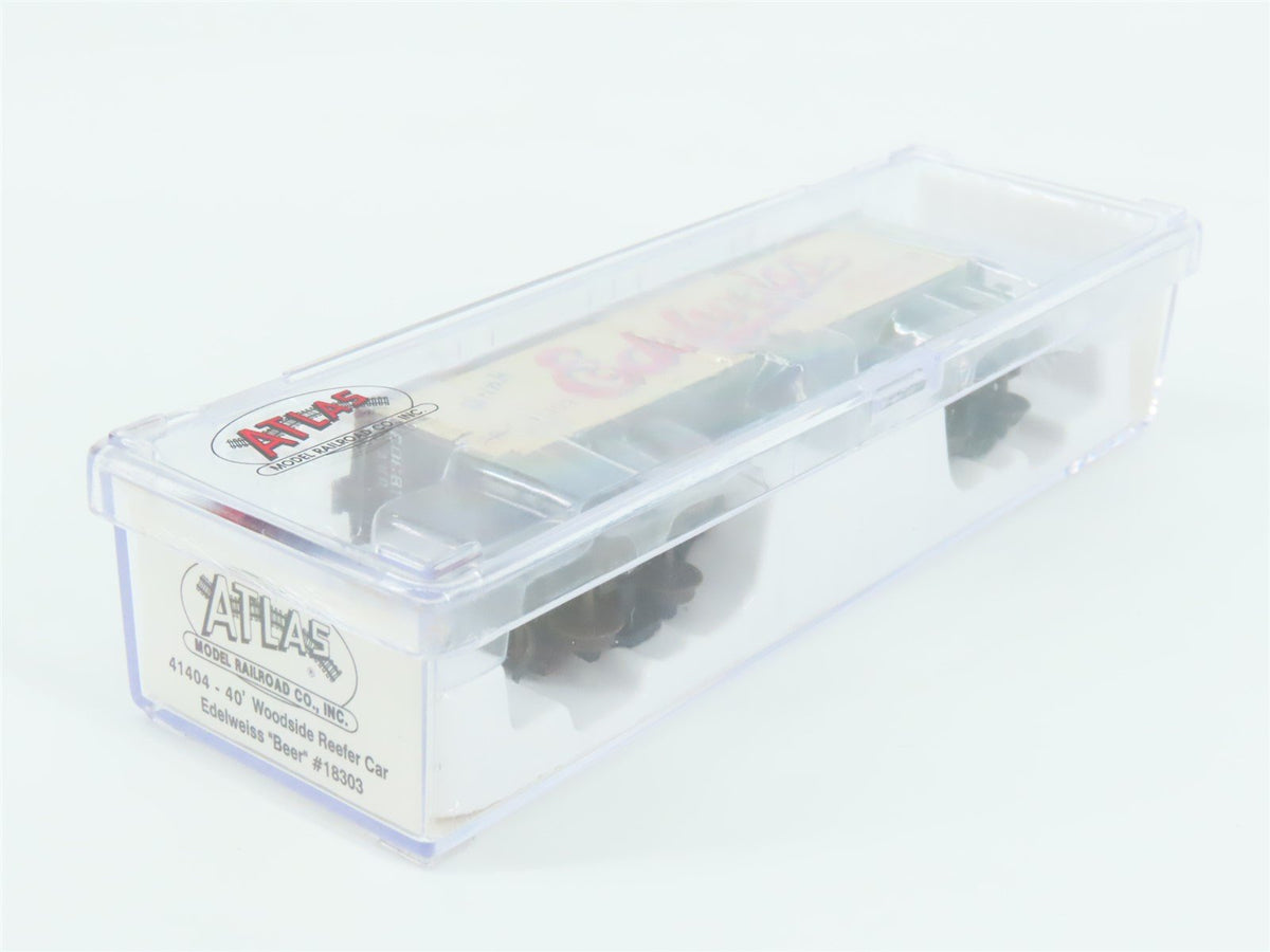 N Scale Atlas 41404 URT Edelweiss Beer 40&#39; Woodside Reefer #18303