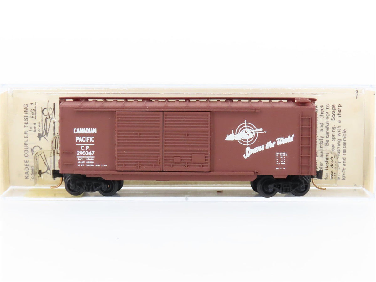 N Micro-Trains/Kadee 23090 CP Railway 40&#39; Single Door Boxcar #290367 CUSTOM