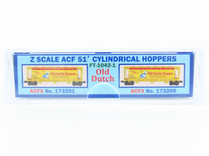Z Scale Full Throttle FT1042 ACFX Old Dutch Cleanser 3 Bay Hopper Set #1