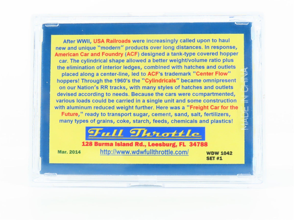 Z Scale Full Throttle FT1042 ACFX Old Dutch Cleanser 3 Bay Hopper Set #1