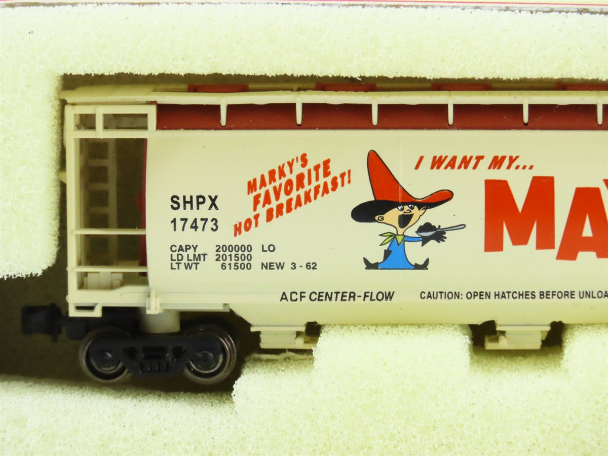 Z Scale Full Throttle FT1049 SHPX Maypo ACF 51&#39; Cylindrical 3 Bay Hopper Set #2