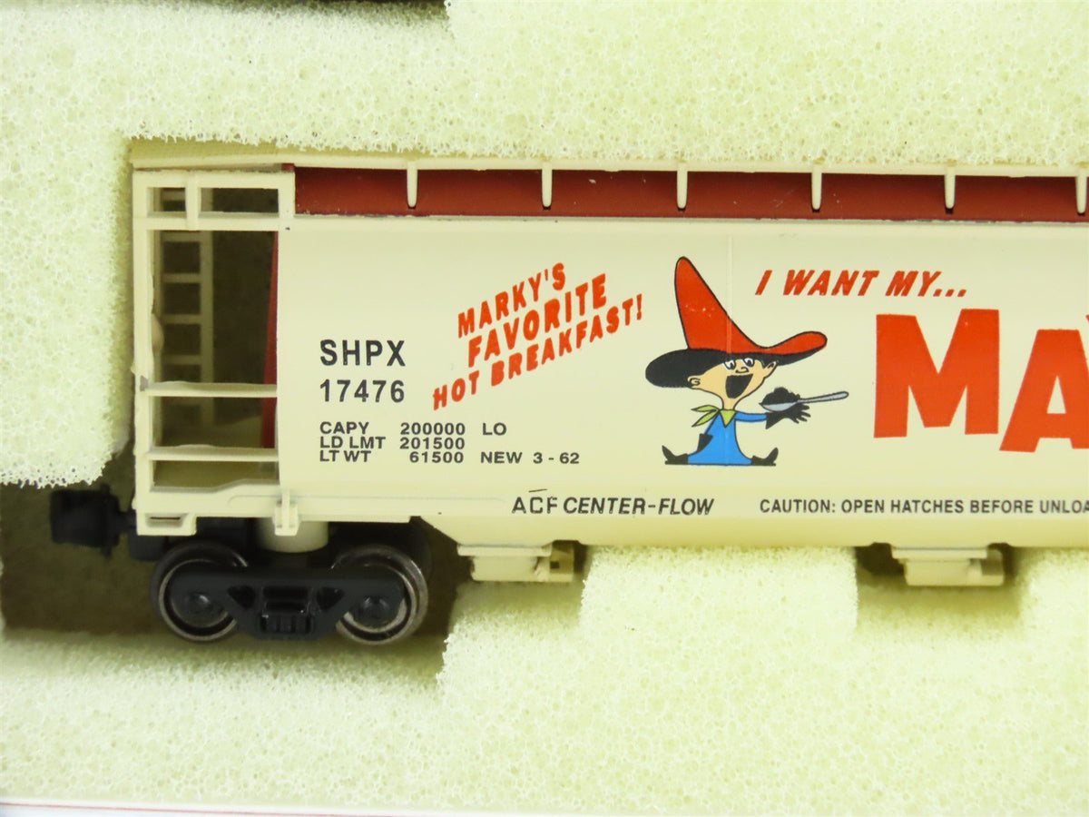 Z Scale Full Throttle FT1049 SHPX Maypo ACF 51&#39; Cylindrical 3 Bay Hopper Set #2